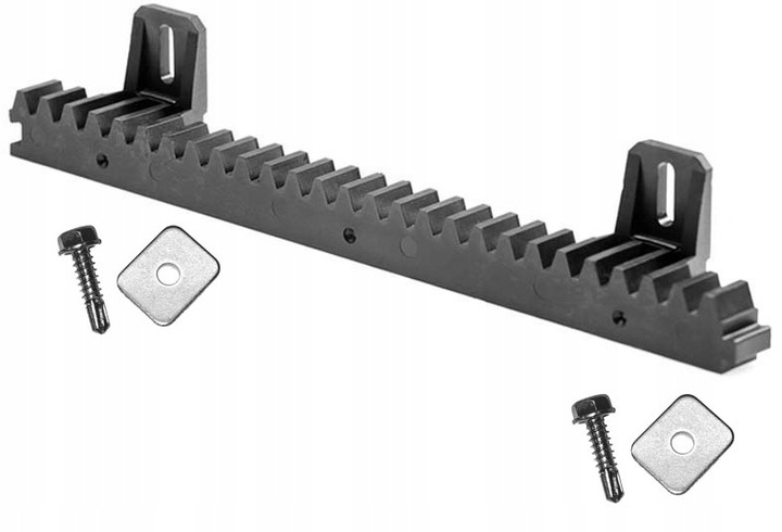 Listwa Zębata do Bramy, Poliamidowa z Rdzeniem Stalowym, 0,33m - kpl 3