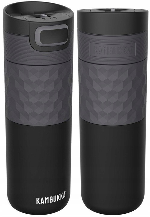 KAMBUKKA Etna Grip Czarny kubek termiczny 11-01010 0,5L