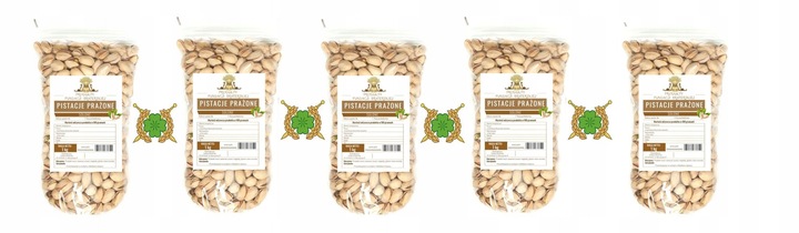 PISTACJE PRAŻONE DUŻE SOLONE - 5 x 1kg f_braterska