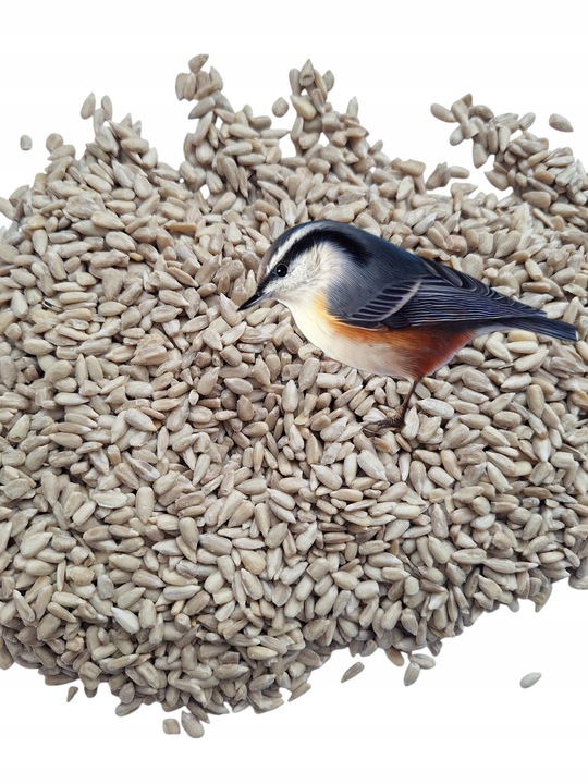 Słonecznik łuskany 5 kg Pokarm do karmnika dla ptaków zimującychGRATIS KULA