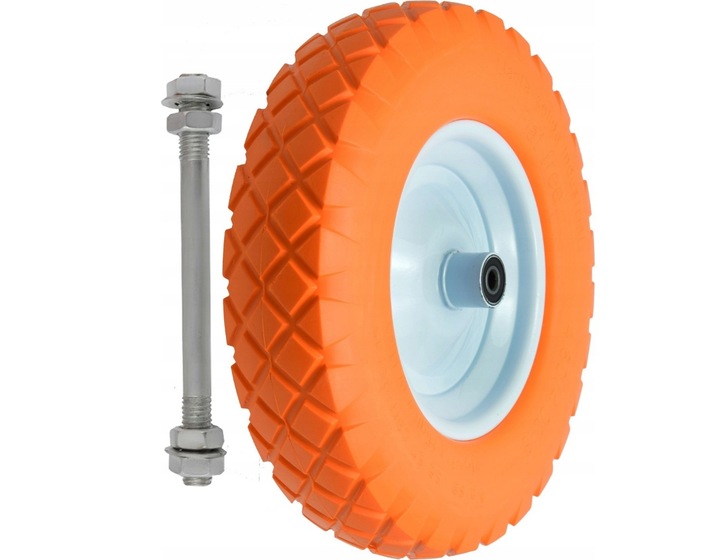 KOŁO PEŁNE DO TACZKI 4.80/4,00-8 TACZEK + OŚ