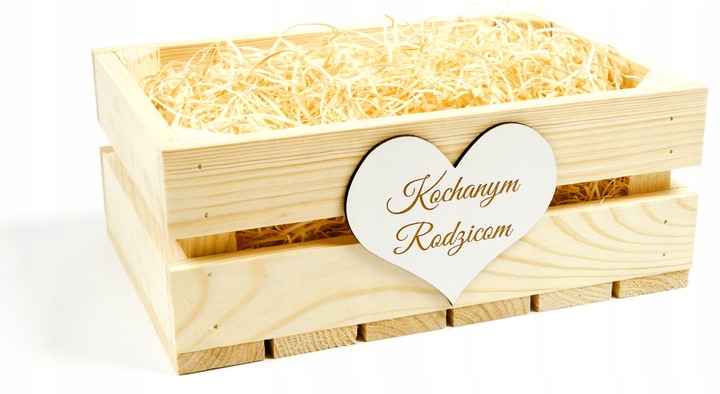 PODZIĘKOWANIE DLA RODZICÓW SKRZYNKA ŚLUB SERCE W1