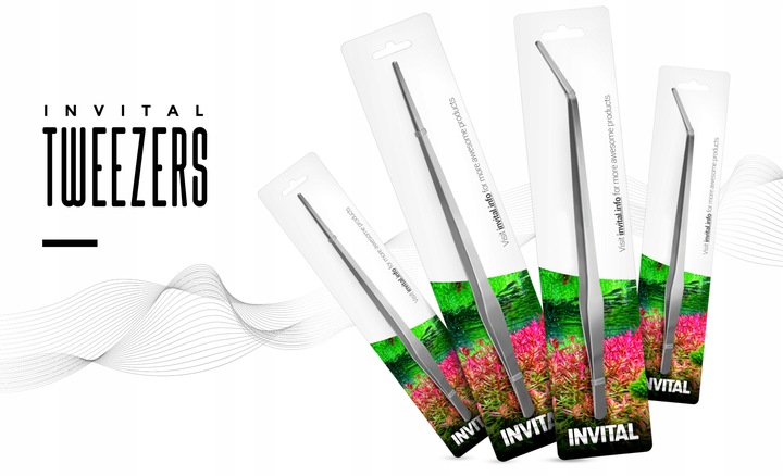 INVITAL Pinceta zagięta 38 cm