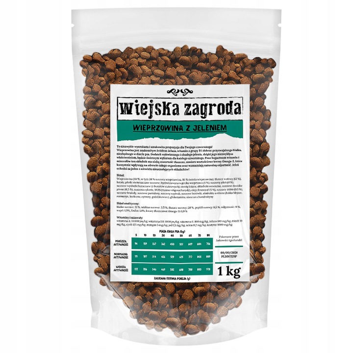 WIEJSKA ZAGRODA WIEPRZOWINA Z JELENIEM 1 KG