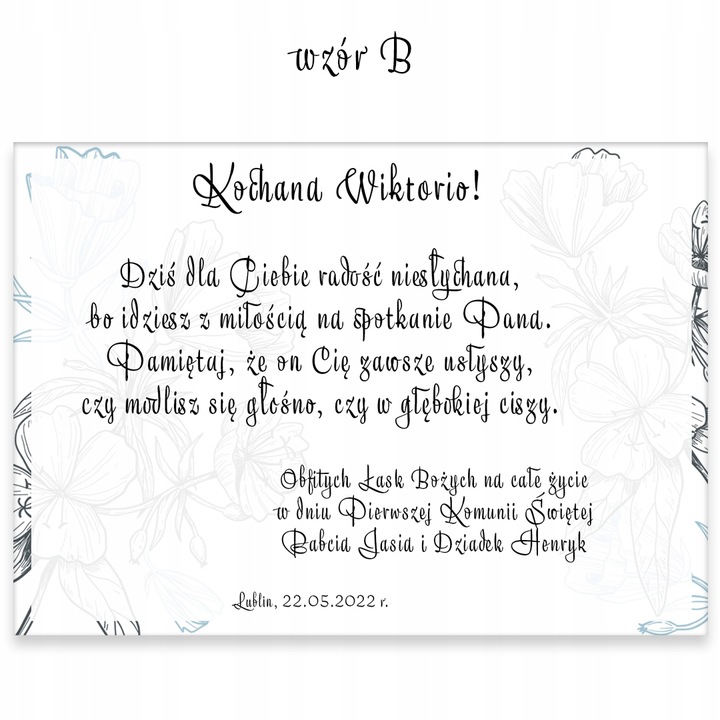 Pamiątka Pierwszej Komunii Świętej Pudełko różaniec