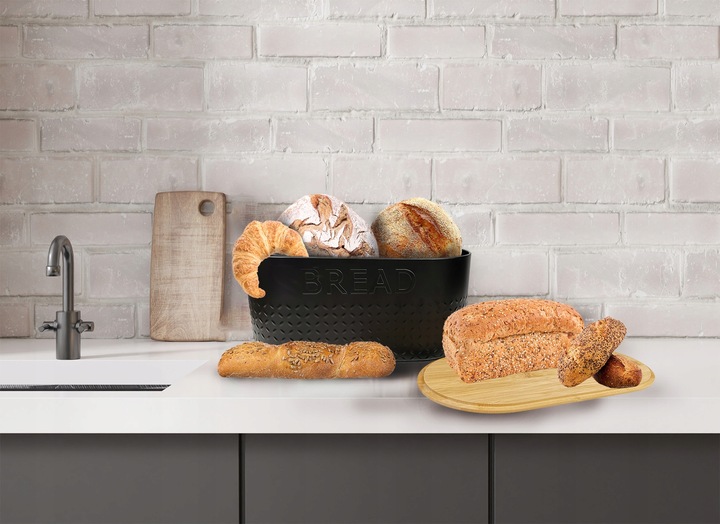 ZESTAW 5w1 CHLEBAK POJEMNIK NA KAWA CUKIER HERBATA DESKA KROJENIA CHZ03