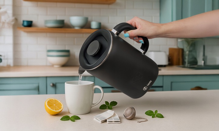 Czajnik elektryczny z regulacją temperatury 1.7L 1500W ISAJ KT1