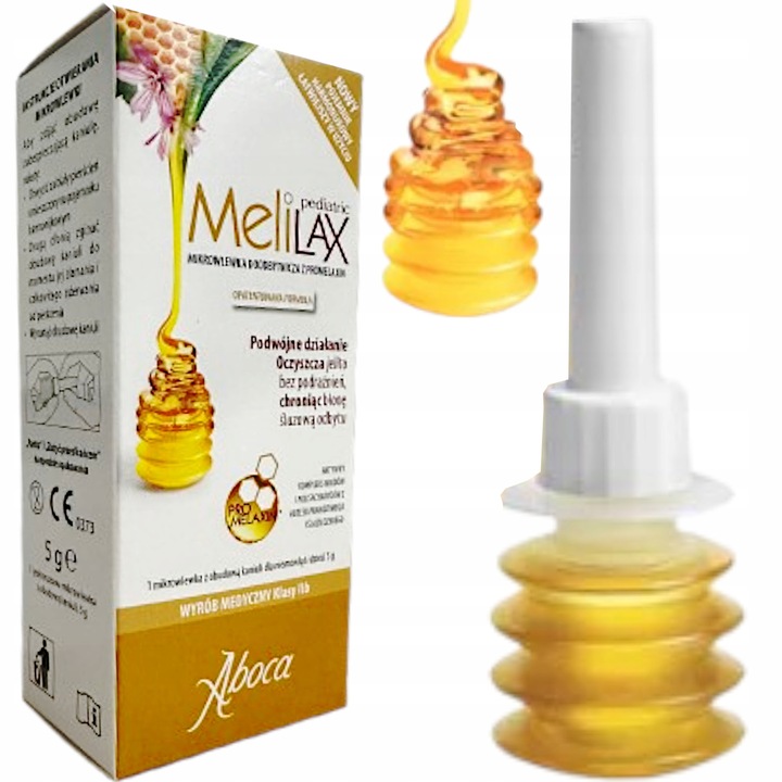 Aboca Melilax Pediatric Mikrowlewki 6szt. Zaparcia + GRATIS MIKROWLEWKA