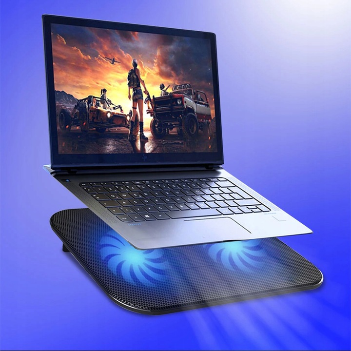 PODSTAWKA DUŻA PODKŁADKA CHŁODZĄCA POD LAPTOPA NOTEBOOK 12-15,4" CICHA 11dB