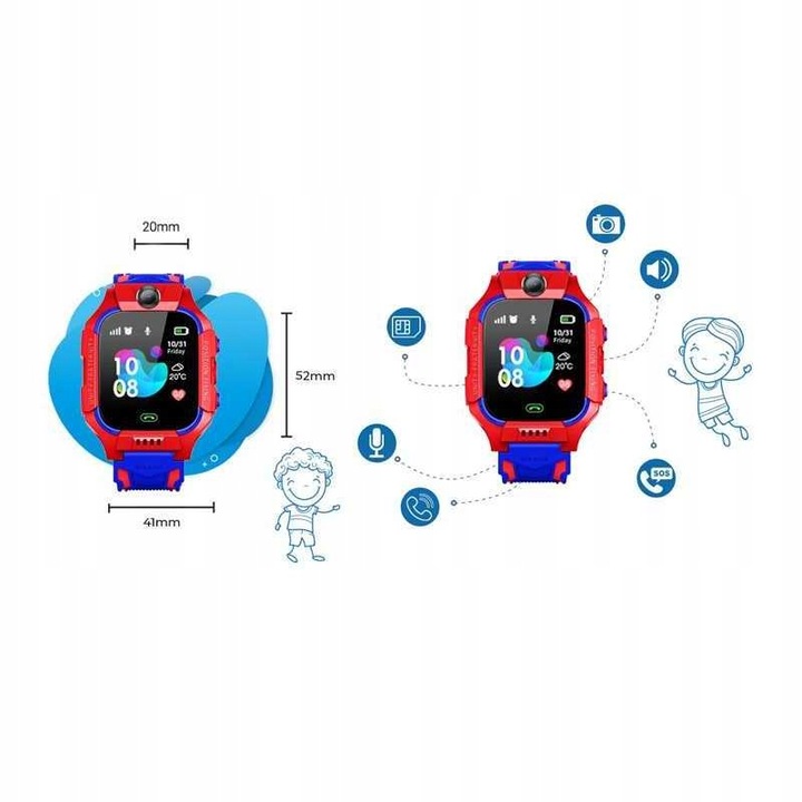 SMARTWATCH SIM PL LOKALIZATOR Zegarek DLA DZIECKA SMART WATCH POLSKIE MENU