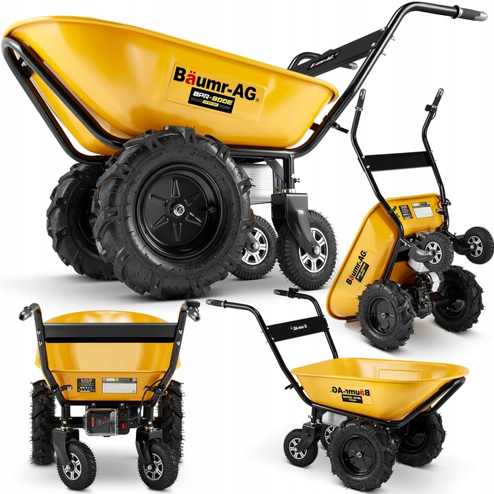 Taczka elektryczna ogrodowa wozidło budowlane 100L BAUMR-AG BPR-800E