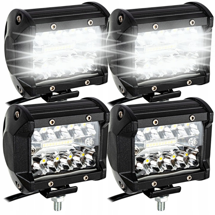 4x Lampa robocza LED 12V 24V 60W COMBO HALOGEN szperacz do ciągnika MOCNA
