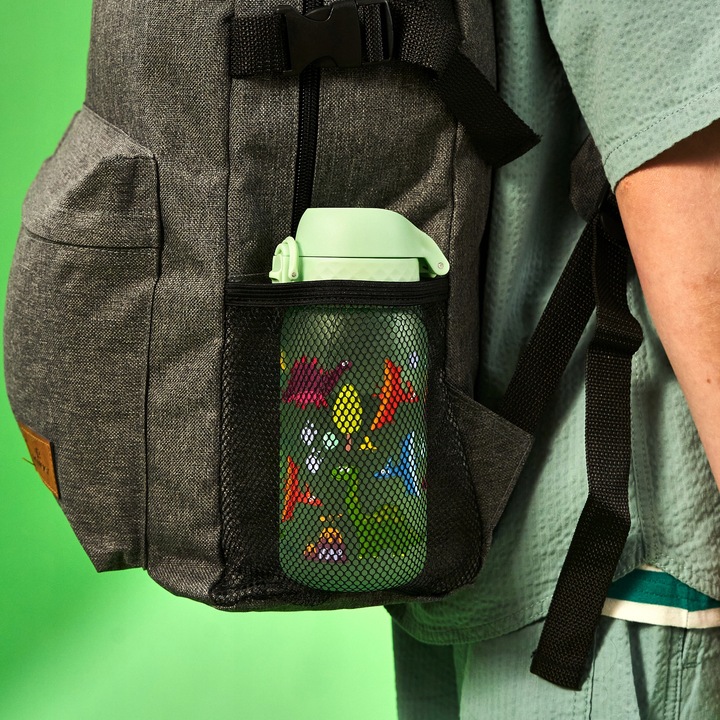 BIDON NA WODĘ DO SZKOŁY PRZEDSZKOLA DLA CHŁOPCA DINOZAURY DINO ION8 0,35 l