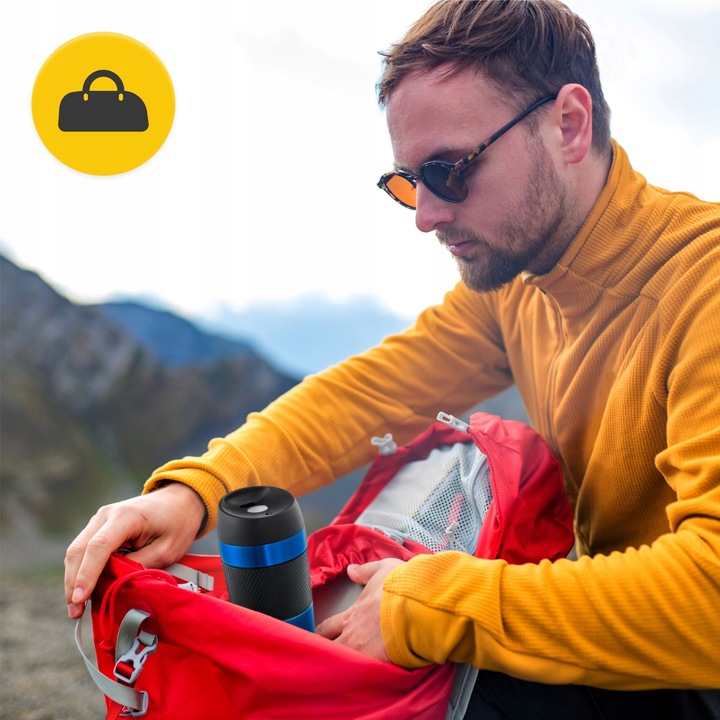 KUBEK TERMICZNY TERMOS NA KAWĘ HERBATĘ GORĄCY NAPÓJ SZCZELNY PODRÓŻNY 450ML