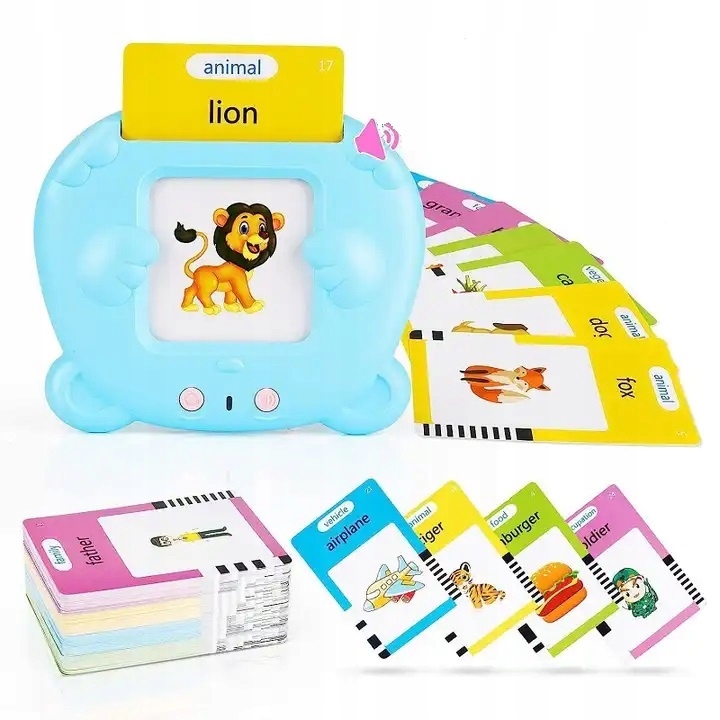 ZABAWKA DO NAUKI ANGIELSKIEGO DUŻO SŁÓWEK PREZENT DLA 3 4 5 6 7 8 LATKA