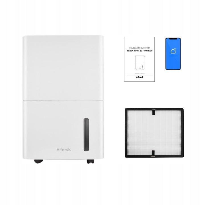 Osuszacz powietrza pochłaniacz wilgoci FERSK TORR 20 Wh 20 l 40m² HEPA