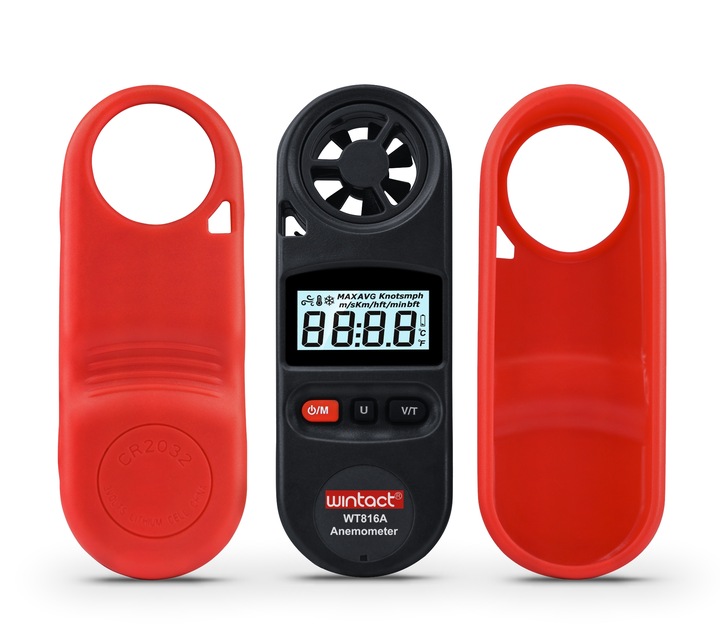 ANEMOMETR WIATROMIERZ MIERNIK WIATRU TEMPERATURY POMIAR PRĘDKOŚCI POWIETRZA