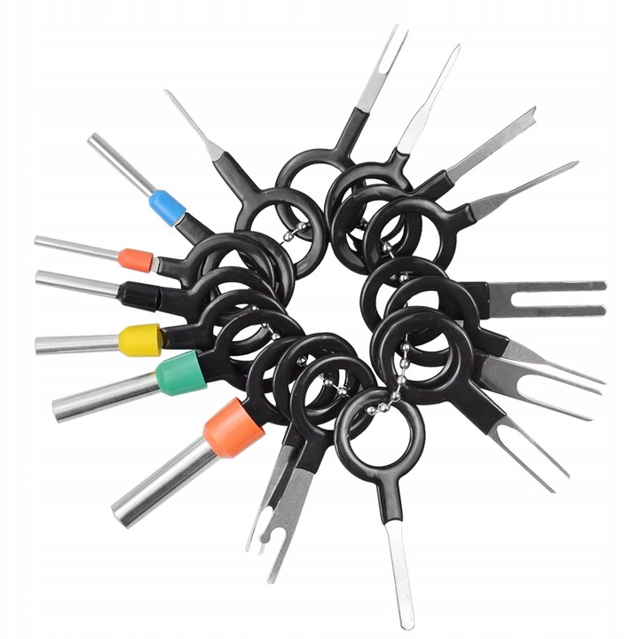 Zestaw 41 szt. WYJMAKI do pinów do demontażu KLUCZE do konektorów ETUI