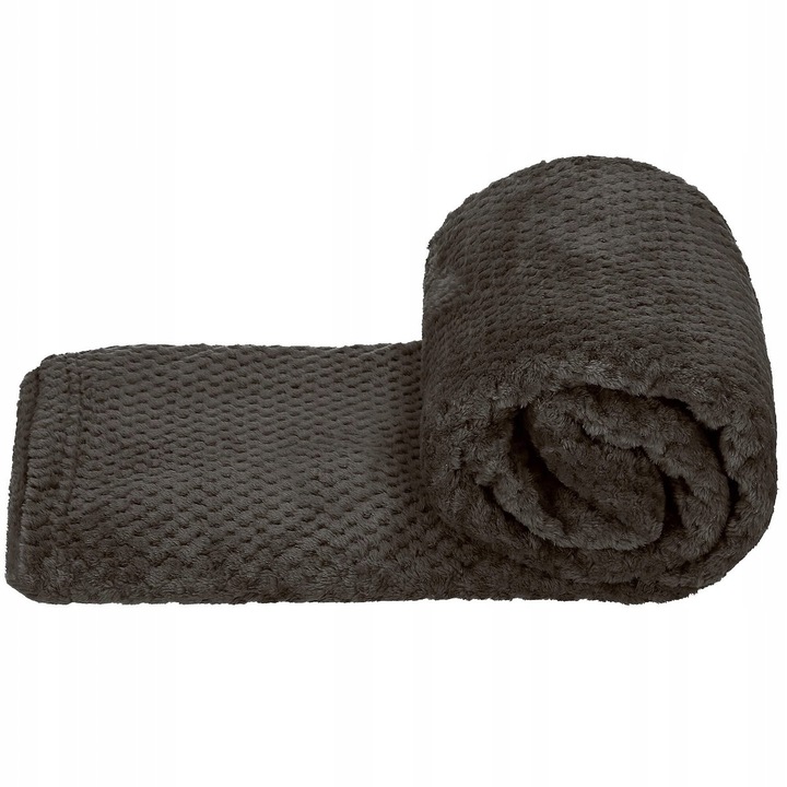 GRUBY KOC CIEPŁY NARZUTA DWUSTRONNA NA ŁÓŻKO KANAPĘ 220x200 cm PLED MIĘKKI