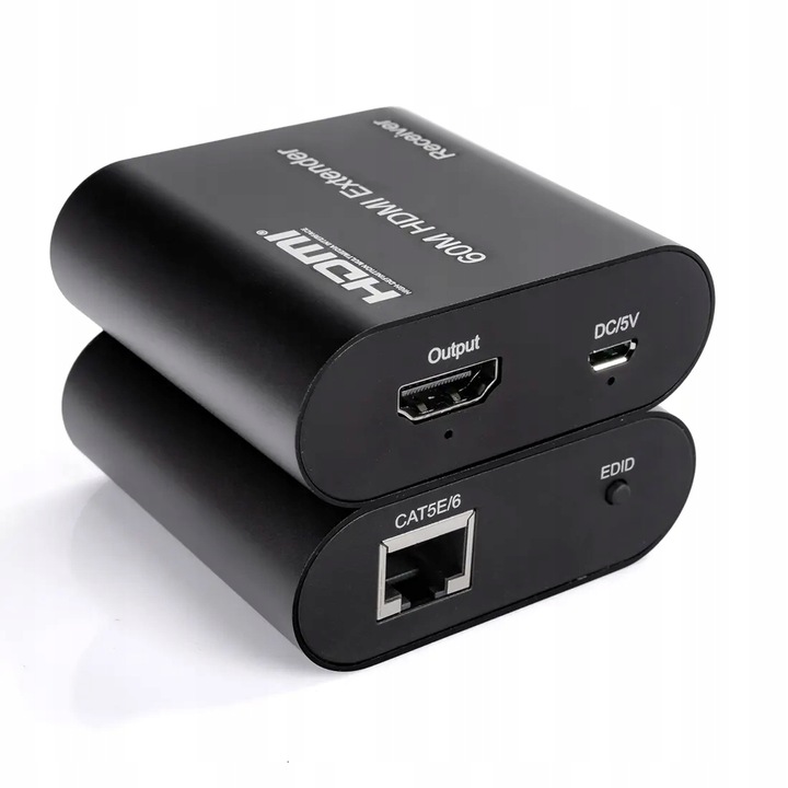 Transmiter HDMI LAN Przedłużacz Extender 1080p 60m Nadajnik Odbiornik + USB