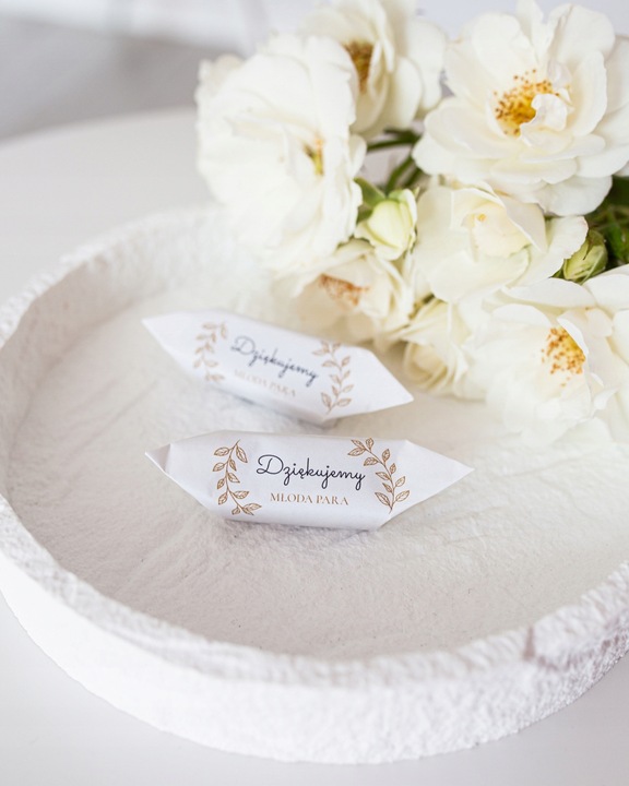 Krówki Ślubne 1 KG Podziękowanie Prezent Express 48h Krówki na wesele