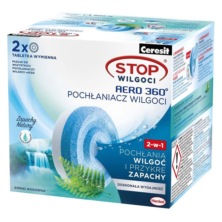 4x POCHŁANIACZ STOP WILGOCI CERESIT AERO WKŁADY