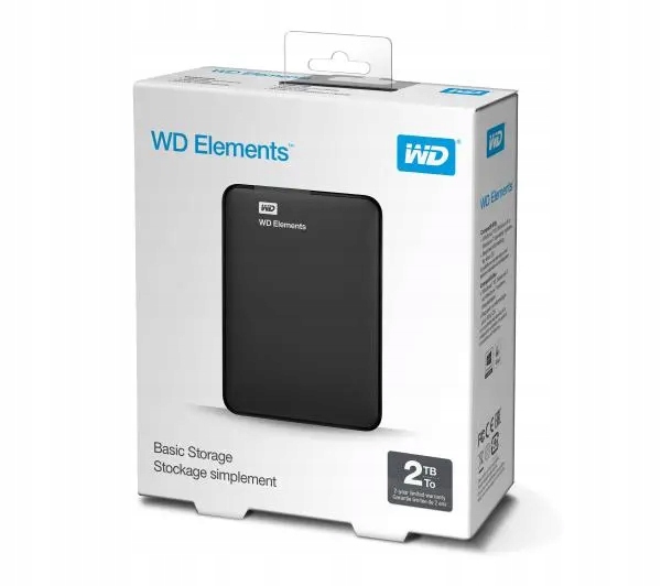 Dysk twardy HDD zewnętrzny przenośny 2TB WD Elements Portable 2,5'' USB 3.0
