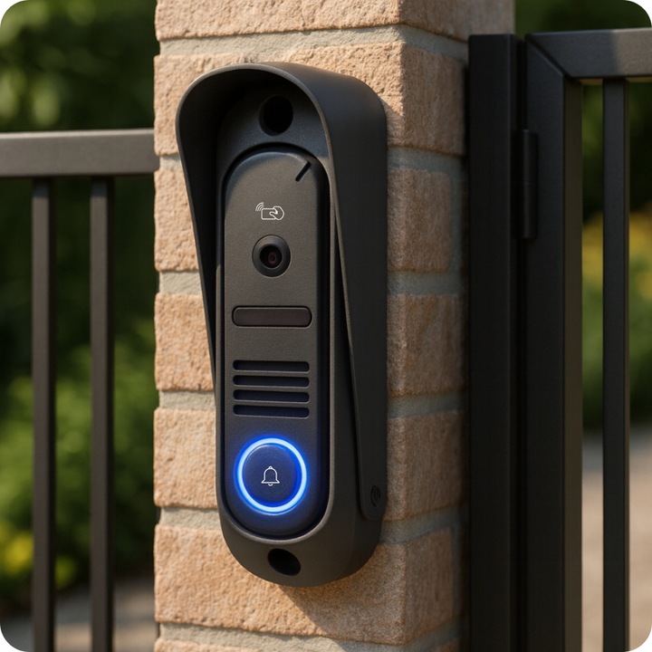 WIDEODOMOFON PRZEWODOWY VIDEO DOMOFON ZESTAW CZYTNIK RFID FURTKA BRAMA 7''