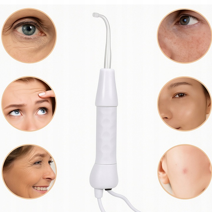 DARSONVAL DERMA WAND 4 PELOTY PIELĘGNACJA ELEKTRODY DO TWARZY WŁOSÓW CIAŁA