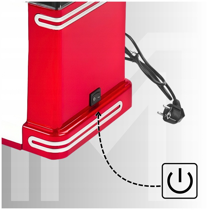 MASZYNA DO POPCORNU DOMOWA URZĄDZENIE MASZYNKA MINI BEZTŁUSZCZOWA