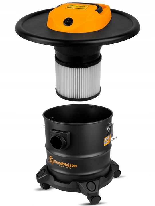 ODKURZACZ PRZEMYSŁOWY BEZWORKOWY separator do popiołu pieca kominka