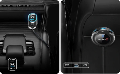 ROZDZIELACZ GNIAZDA ZAPALNICZKI FEEGAR 12-24V 5USB