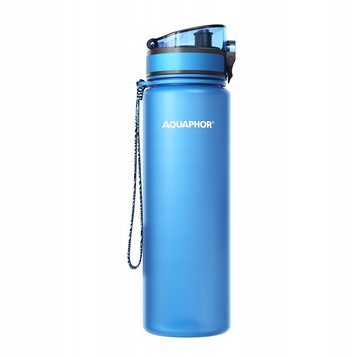 Butelka filtrująca Aquaphor City 800 ml, niebieska