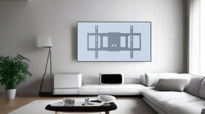 85cm Długi Uchwyt do Telewizora 32 40 43 48 49 50 55 58 cali Wieszak TV