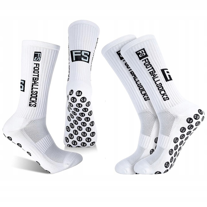 2x MIX SKARPETY PIŁKARSKIE ANTYPOŚLIZGOWE R. 39-46 CZARNE i BIAŁE PO