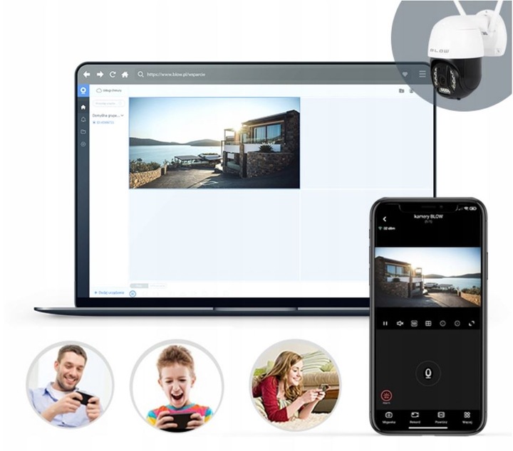 KAMERA IP 4G LTE SIM OBROTOWA MONITORING 3MPX 2K