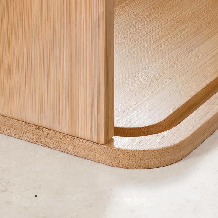 Chlebak Drewno Bambusowy Pojemnik Na Chleb 33x23cm zamykany