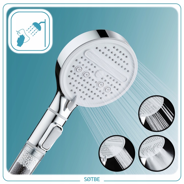 Słuchawka prysznicowa oszczędzająca 60% 6l/min Główka Rączka do