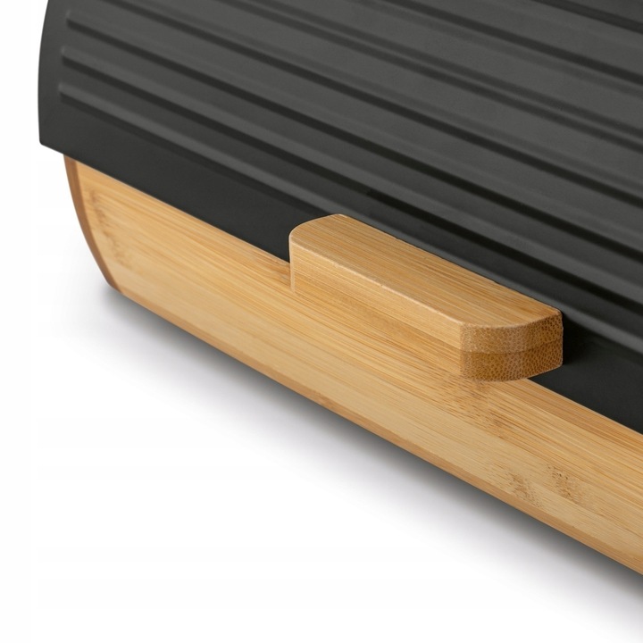 CHLEBAK Bambusowy POJEMNIK na CHLEB SOLIDNY Czarny Konighoffer Fushion