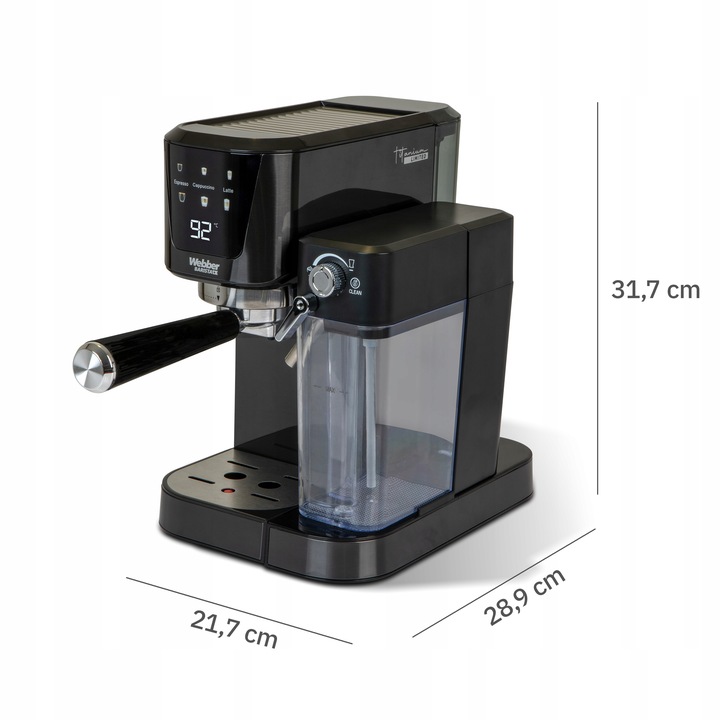 EKSPRES DO KAWY CIŚNIENIOWY KOLBOWY PÓŁAUTOMATYCZNY WEBBER 20 BAR L7