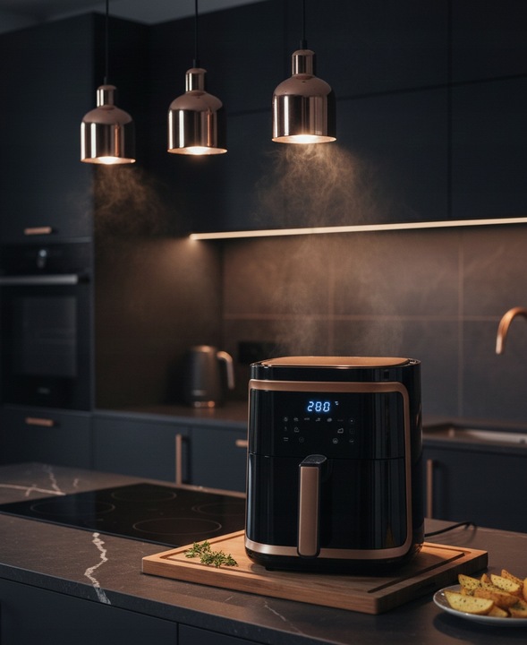 FRYTKOWNICA BEZTŁUSZCZOWA XXL AIR FRYER 7 L FRYTOWNICA 1900W LCD KOSZ