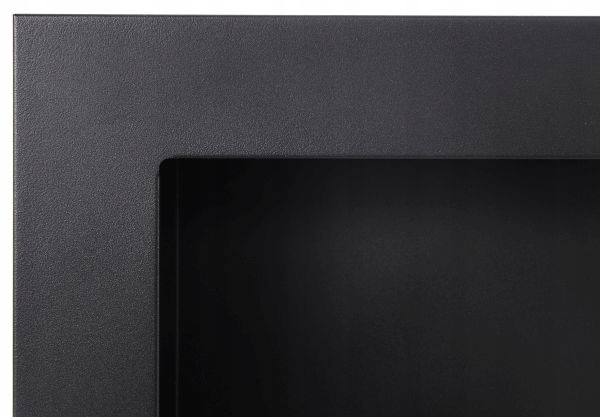 Biokominek WISZĄCY 90cm NAŚCIENNY czarny do ZABUDOWY