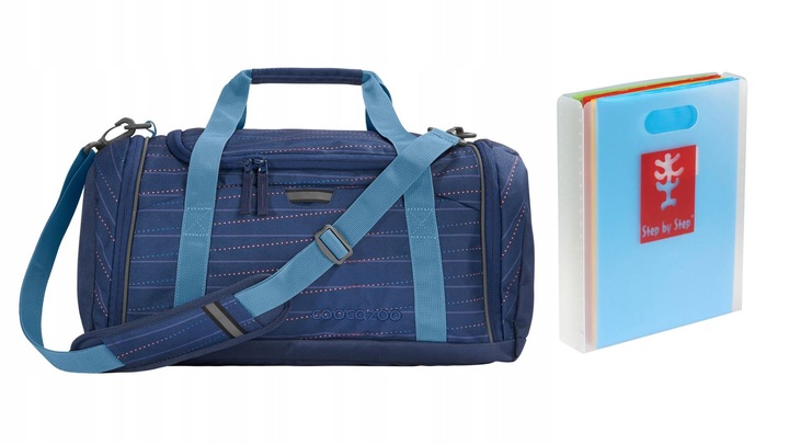 COOCAZOO Torba sportowa szkolna Diamond Lines + organizer GRATIS