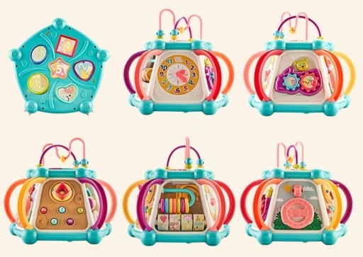 INTERAKTYWNA KOSTKA EDUKACYJNA DŹWIĘK ŚWIATŁO 7w1