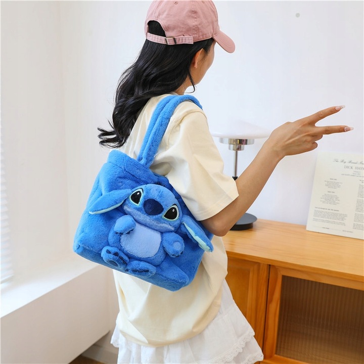 TOREBKA PLUSZAK STICH STITCH MASKOTKA PLUSZOWA TOREBECZKA NA RAMIĘ DZIECI