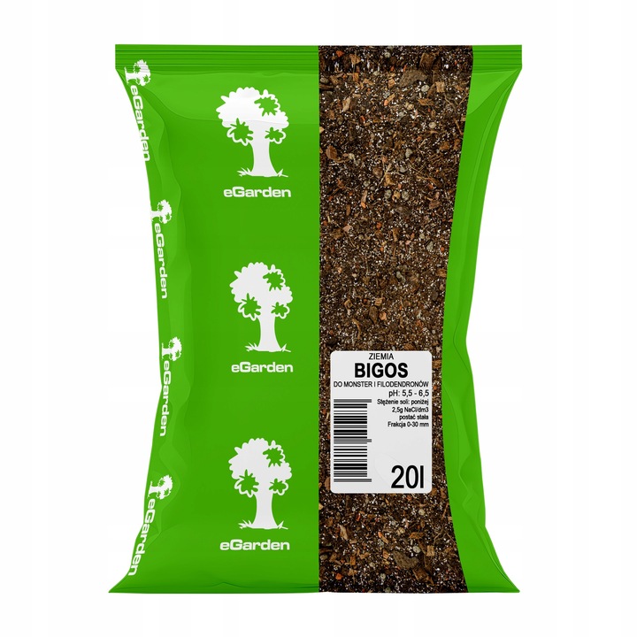 Podłoże BIGOS Lekka Ziemia do Monster i Filodendronów 20 L eGarden