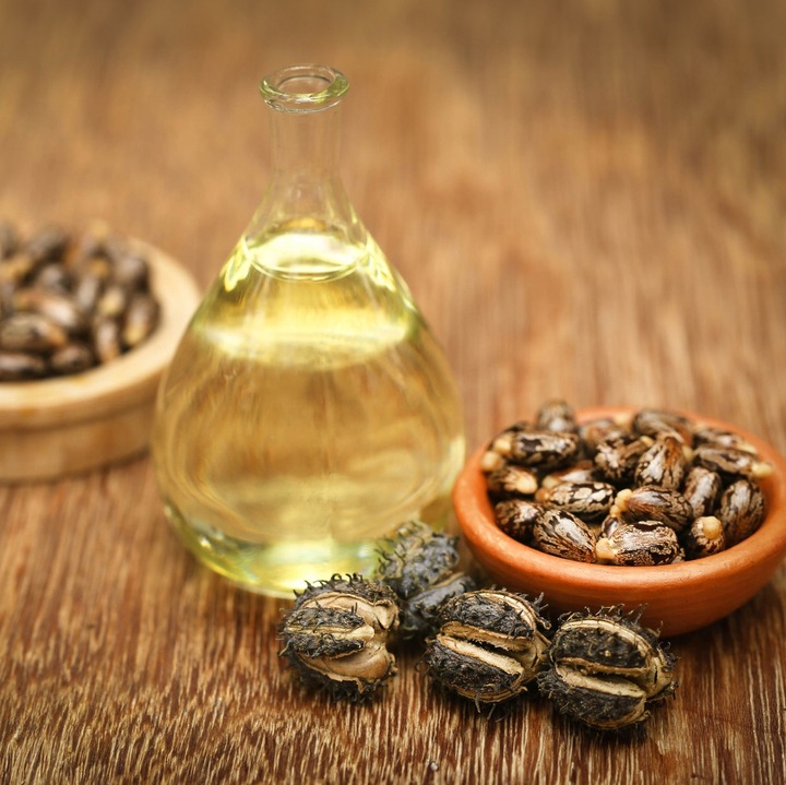 Olej ze słodkich migdałów 500ml i Olej rycynowy 500ml zestaw z pompkami