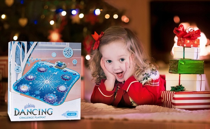 MATA DO TAŃCZENIA MUZYCZNA GRA ZRĘCZNOŚCIOWA KRAINA LODU MUZYKA BLUETOOTH