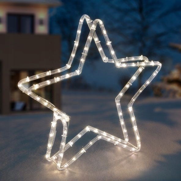 ŚWIĄTECZNA GWIAZDA LED 3D OZDOBA ZEWNĘTRZNA XXL