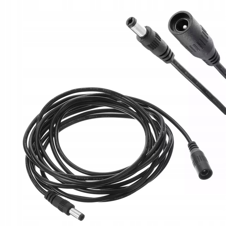 PRZEDŁUŻACZ DC KAMER HEELLY 12v 2,1/5,5mm Gniazdo/Wtyk 5m